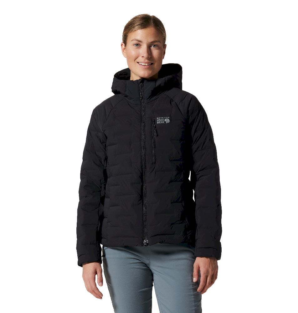Mountain Hardwear Stretchdown Hooded Jacket Black Women - XS