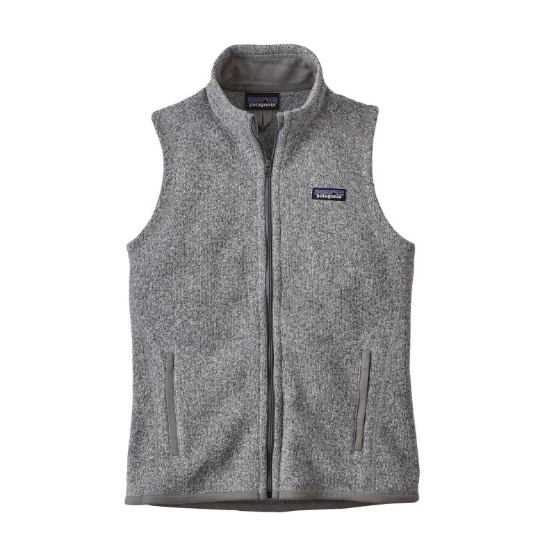 white fleece vest