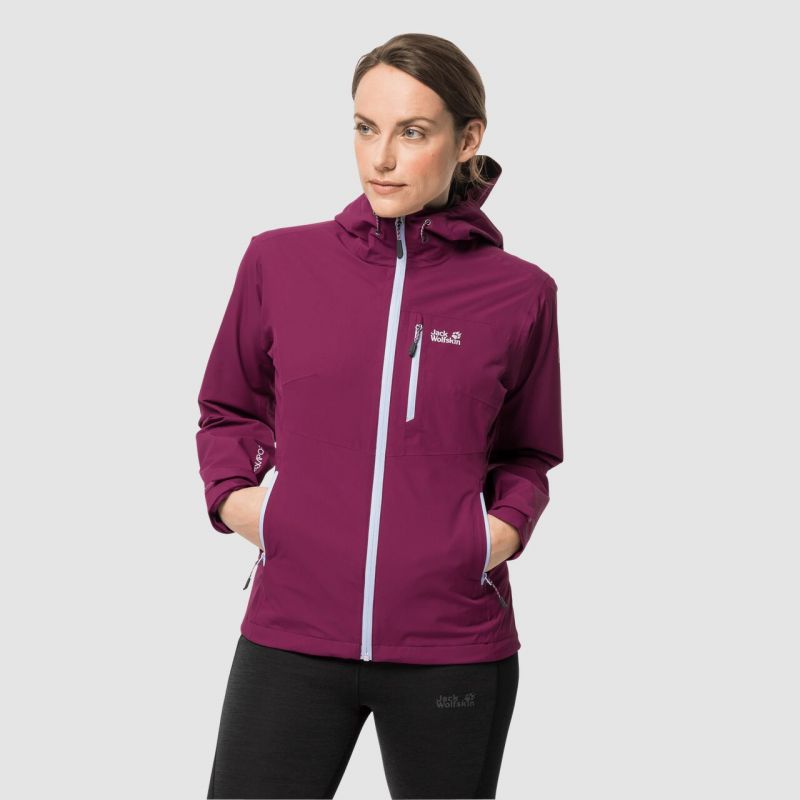 jack wolfskin purple jacket