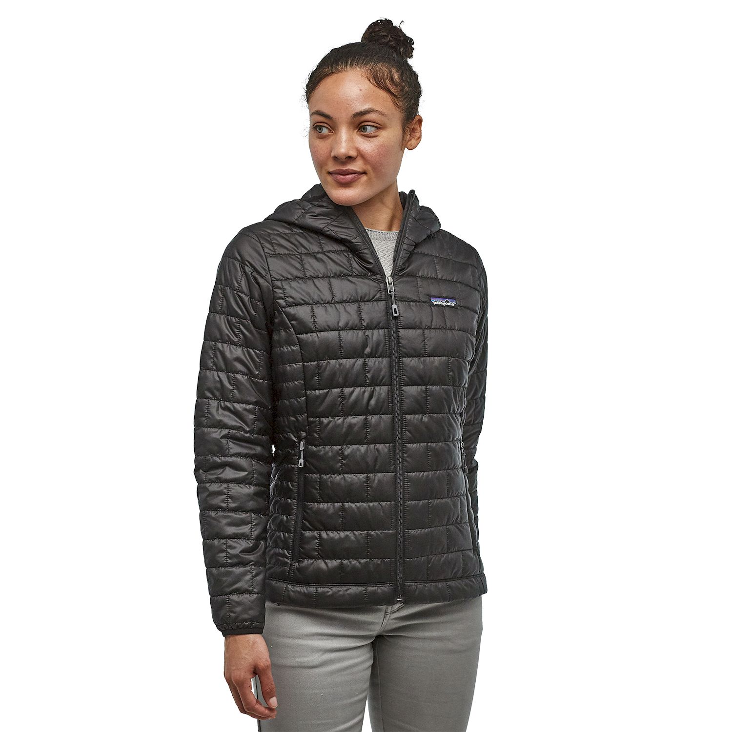 Black Patagonia Women's Nano Puff Hoody - XS