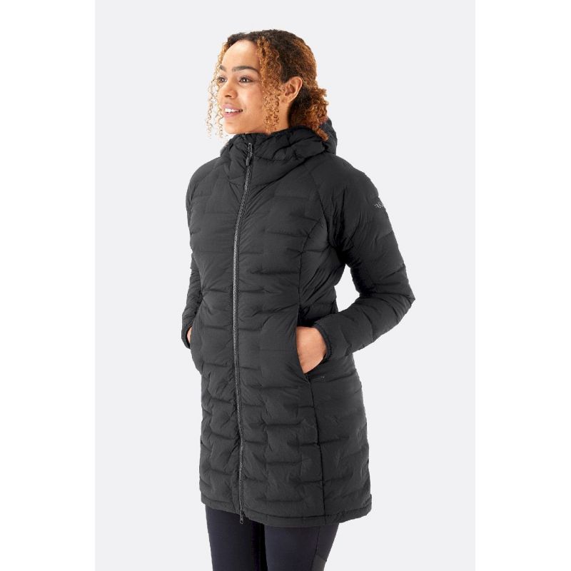women's stretch down parka black