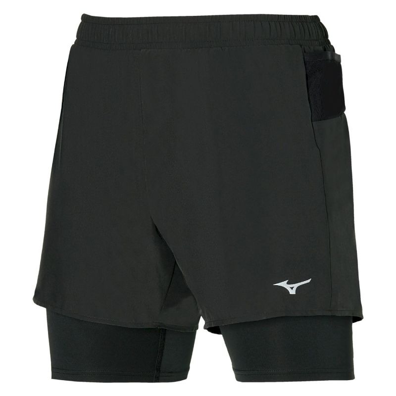 Mizuno ER 5.5 2In1 Short - Pantaloncini da running - Uomo