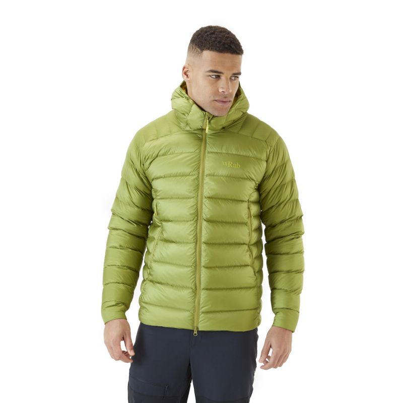 rab down jacket green