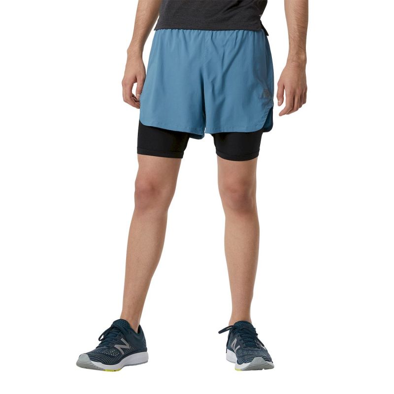 2 in 1 running shorts 5 inch