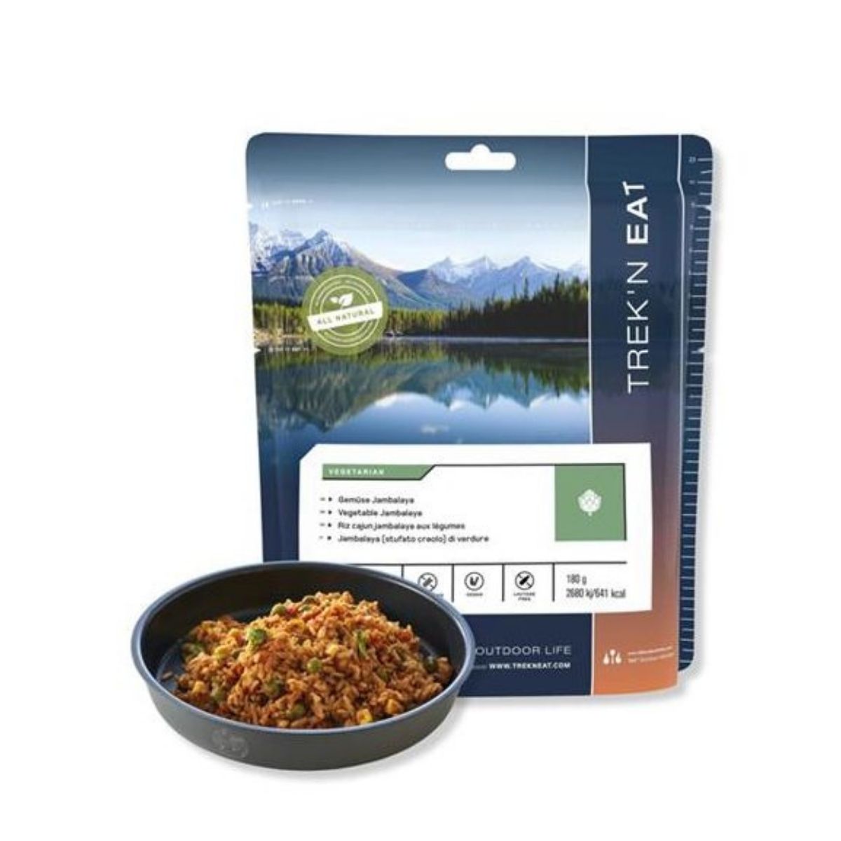 Trek'N Eat Riz cajun Jambalaya aux légumes - Plat végétarien | Hardloop