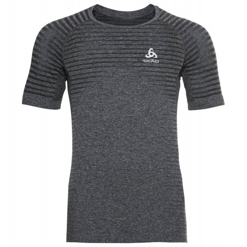 Uomo Uomo Odlo Tshirt L/S Crew Neck Seamless Element Grey Melange T-Shirt/Camicie 