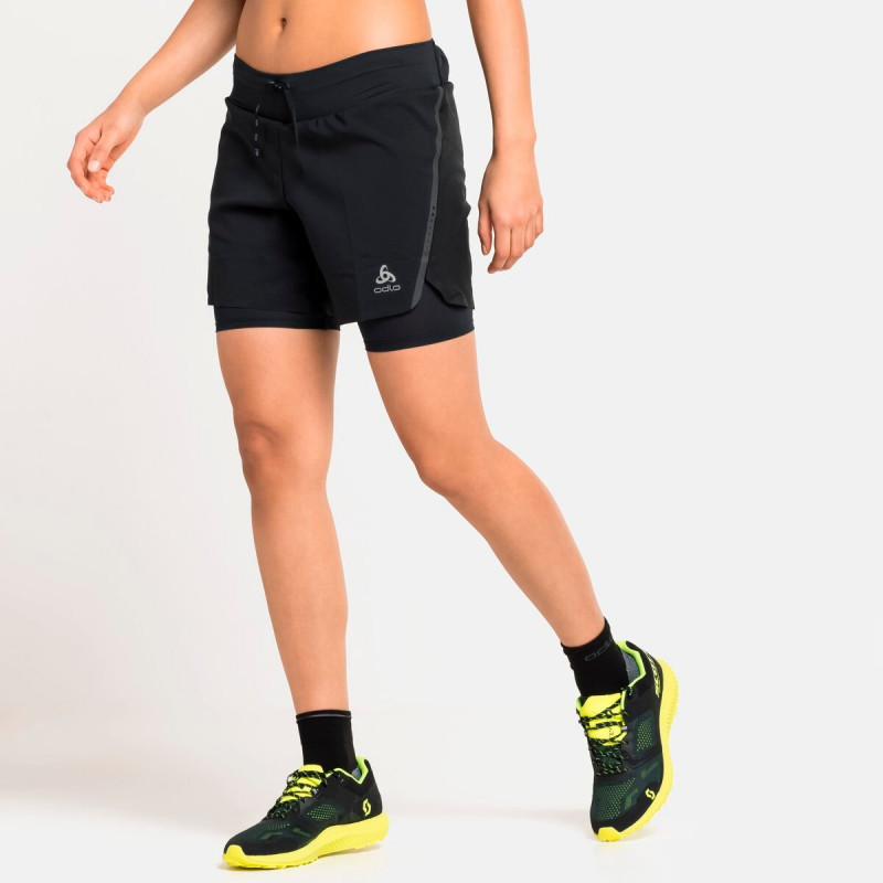 2 in 1 hardloopshort dames