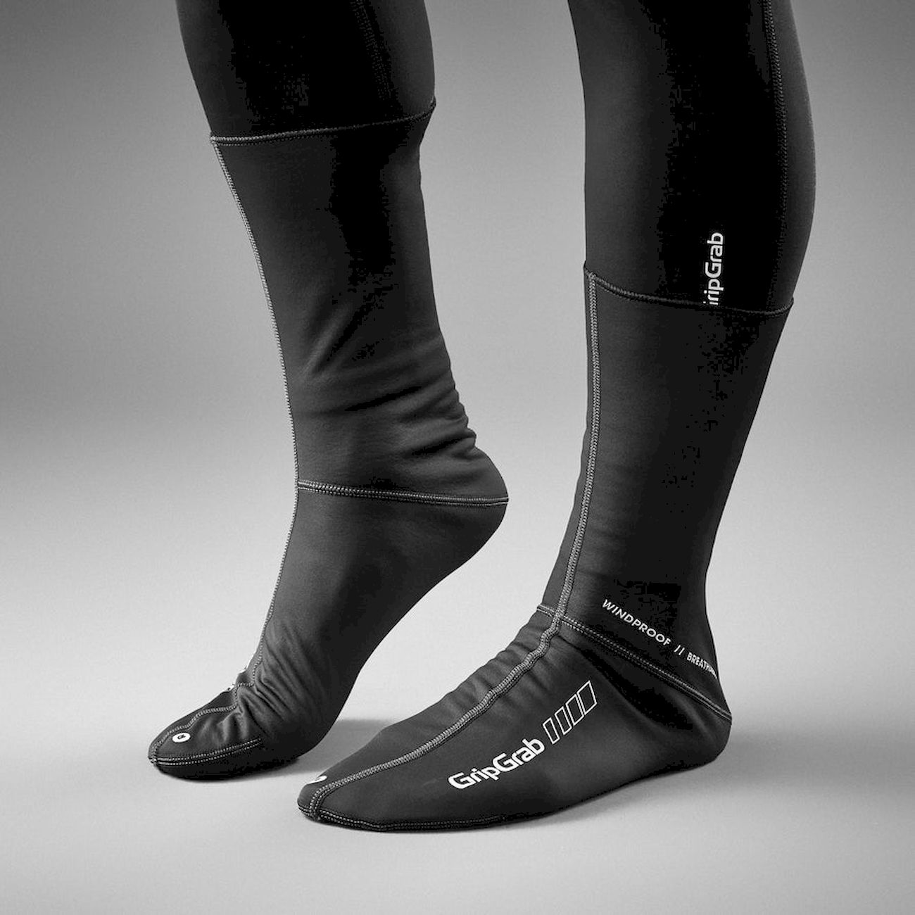 GripGrab Windproof Socks Black 2019 Fahrradsocken schwarz 