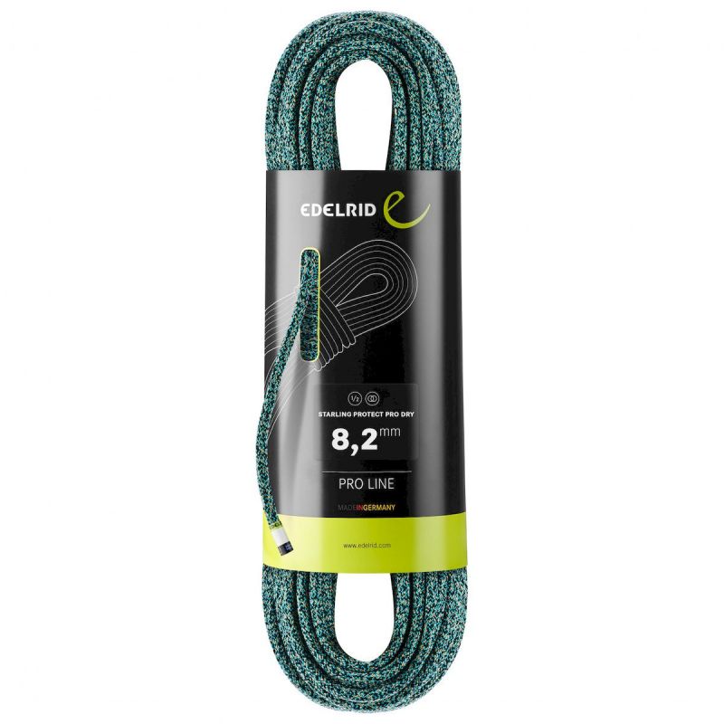 Edelrid Starling Protect Pro Dry 8,2 mm - Corde  double Icemint  Night 50 m
