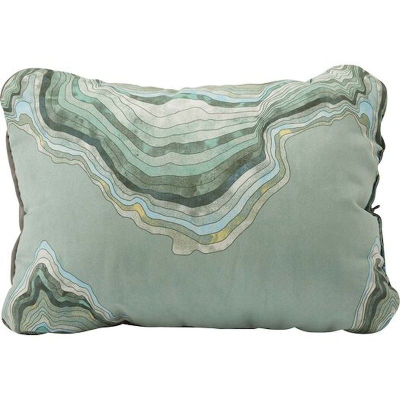 Thermarest Compressible Pillow - Oreiller Compressible Sage Topo Wave Large