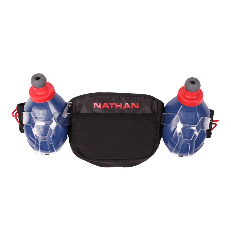 Nathan Trail Mix Plus 3.0 - Ceinture hydratation Black  Ribbon Red 2 x 300 ml