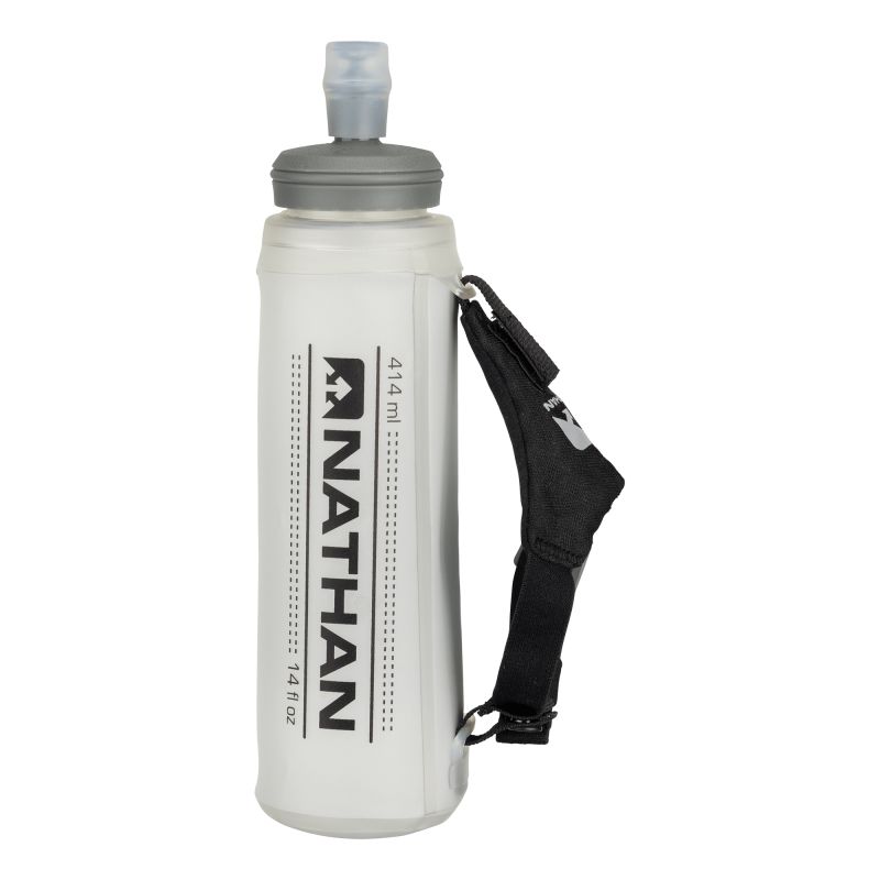 Nathan Exoshot - Sac  dos dhydratation Black  Reflective Silver 420 ml