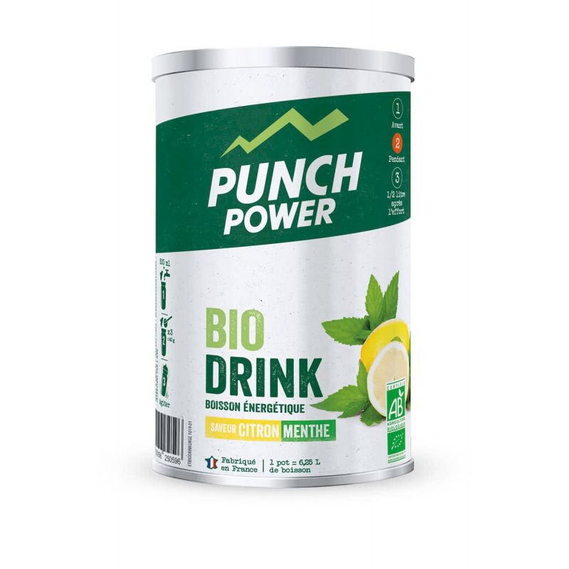Punch Power Biodrink Citron-Menthe - Boisson nergtique 500 g