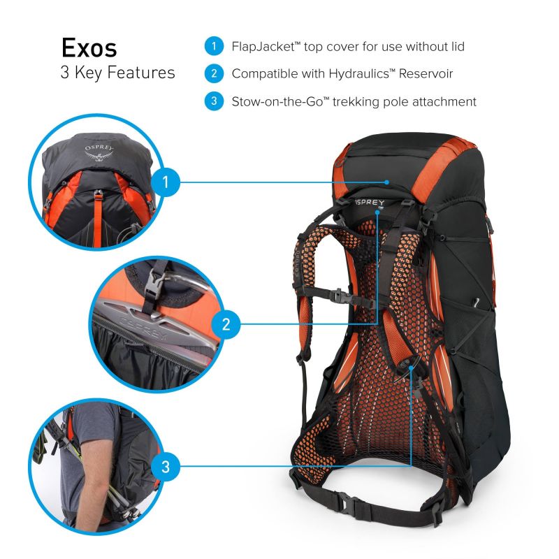 osprey exos 38 ruckensacark