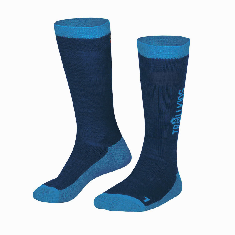 Trollkids Ski Socks - Chaussettes ski enfant Night Sky  Vivid Blue 31 - 34