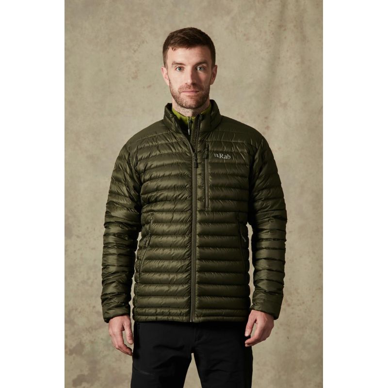 rab microlight jacket army