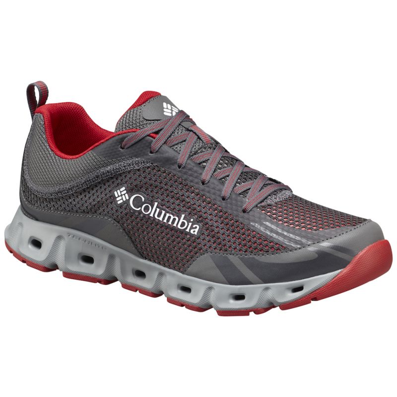 Columbia 1767611 023 Drainmaker IV City Grey Mountain Red Men's Shoes 
