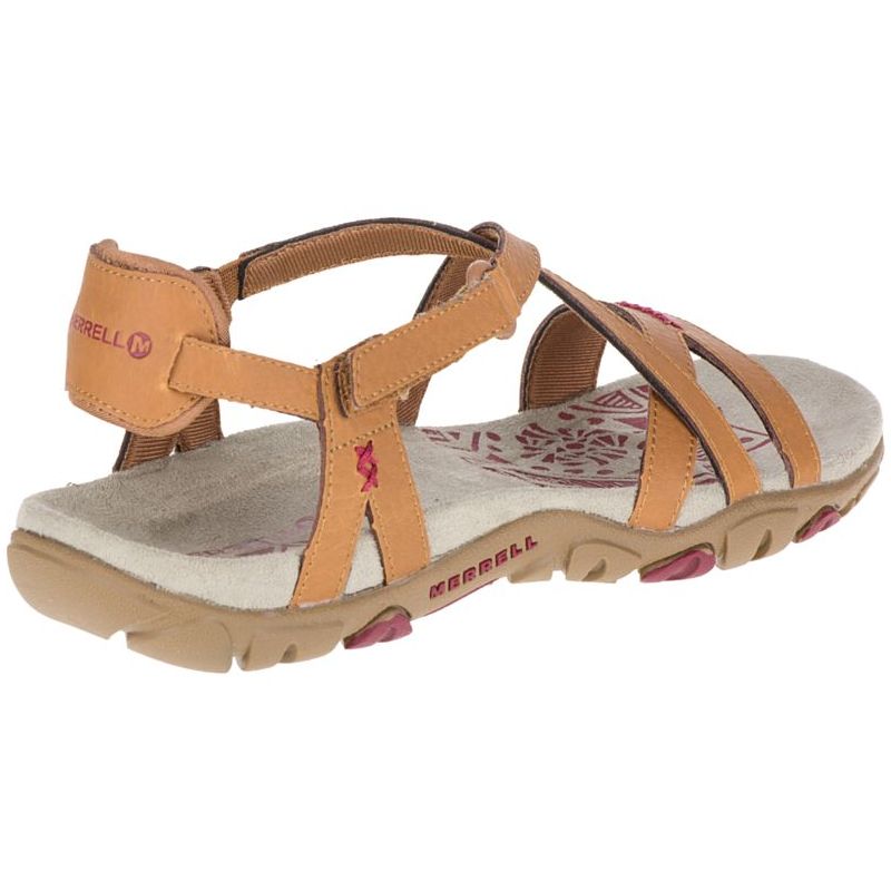 sandales merrell sandspur rose ltr marron clair homme