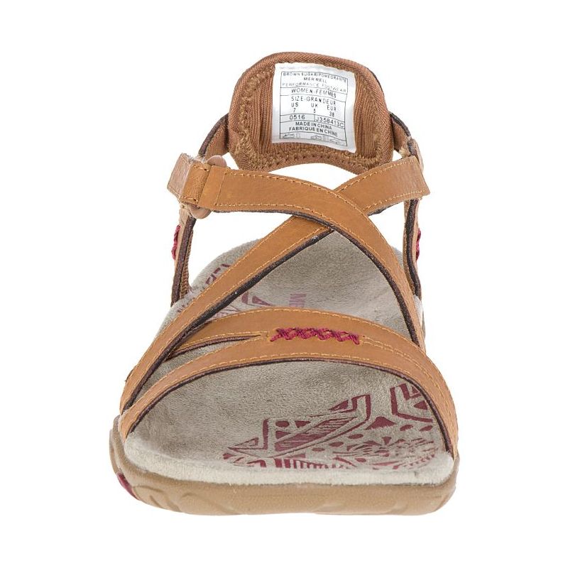 sandales merrell sandspur rose ltr marron clair homme