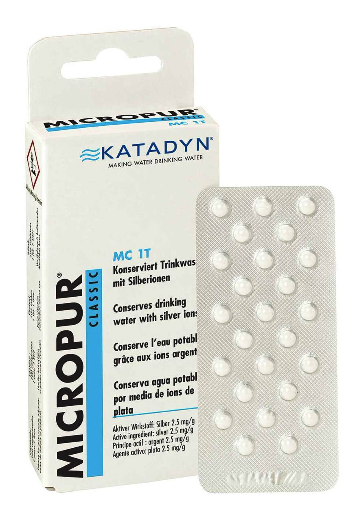 Katadyn Comprimés Micropur Classic MC 1T - 100 comprimés