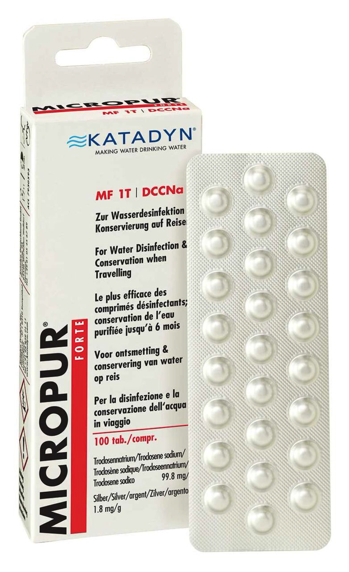 Katadyn Micropur Forte MT1 DCCNa - Comprimés | Hardloop