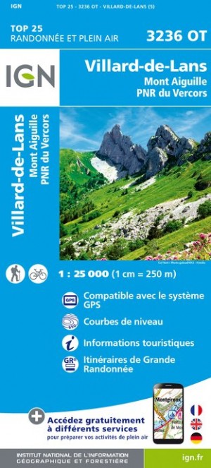 IGN Villard-De-Lans / Mont Aiguille / PNR du Vercors
