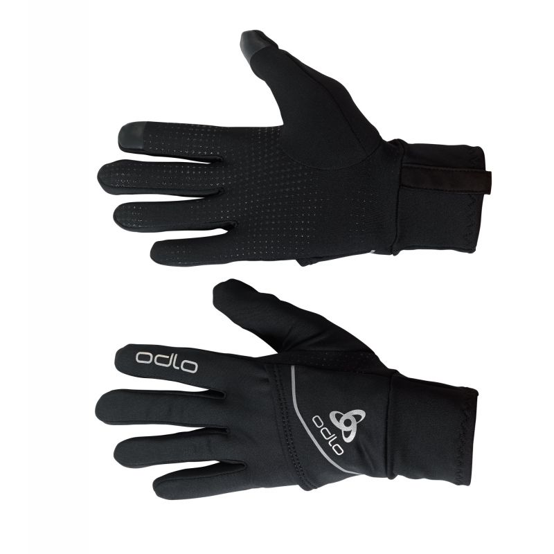 Odlo Gloves Intensity Cover Safety Light Black Trail / Running
